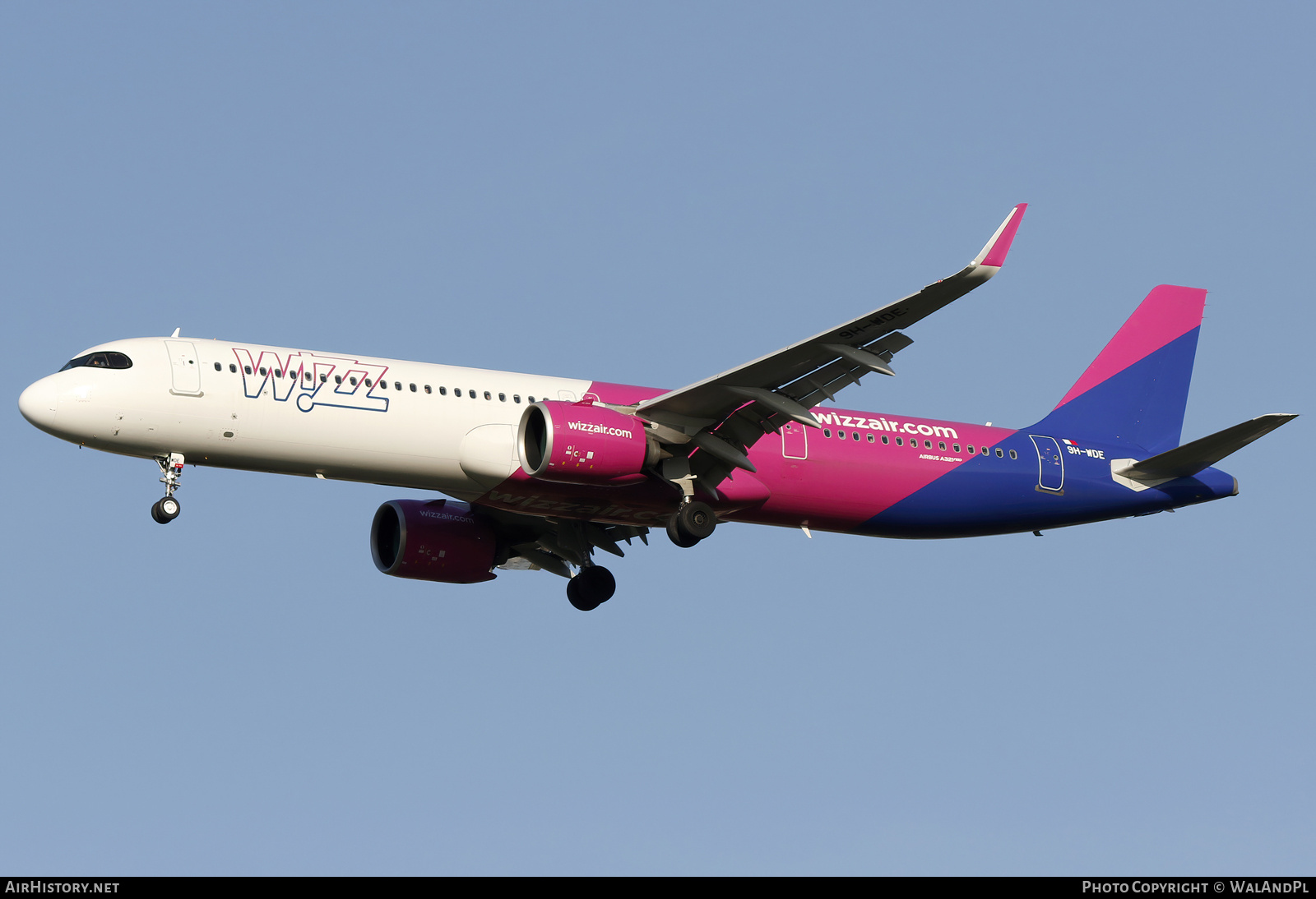 Aircraft Photo of 9H-WDE | Airbus A321-271NX | Wizz Air | AirHistory.net #676326
