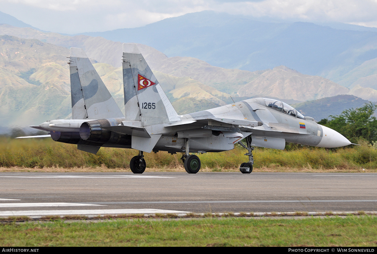 Aircraft Photo of 1265 | Sukhoi Su-30MK2 | Venezuela - Air Force | AirHistory.net #676443