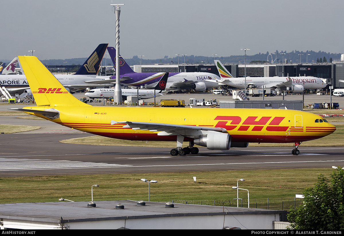 Aircraft Photo of D-AEAS | Airbus A300B4-622R(F) | DHL International | AirHistory.net #676505