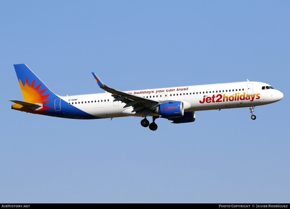 Aircraft Photo of G-SUNF | Airbus A321-251NX | Jet2 Holidays | AirHistory.net #676512