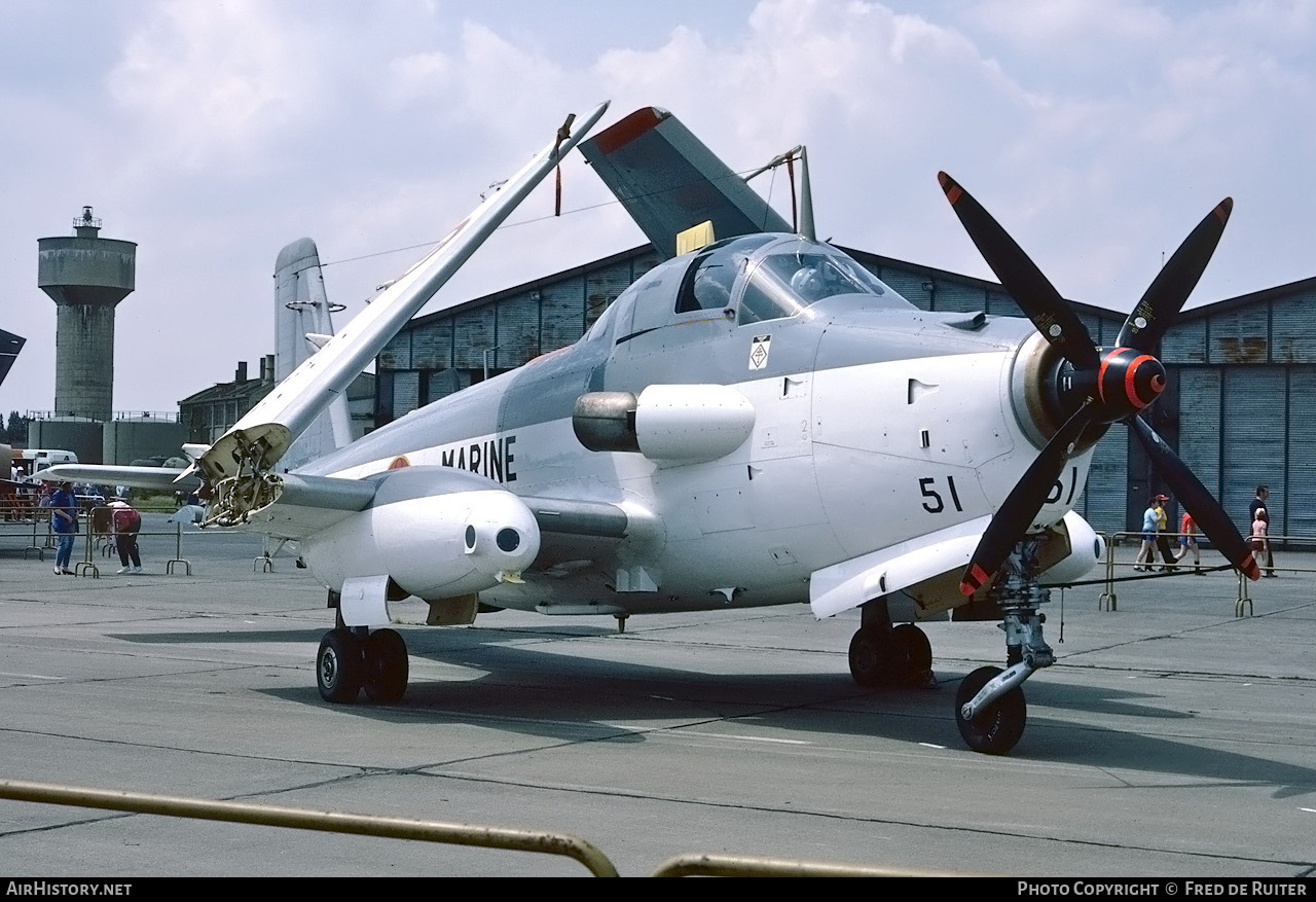 Aircraft Photo of 51 | Bréguet 1050 Alizé ALM | France - Navy | AirHistory.net #676520