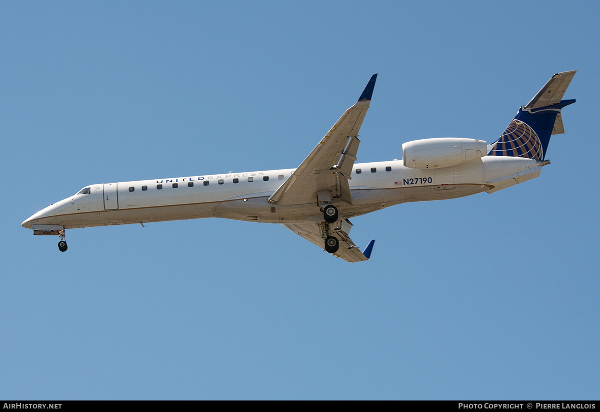 Aircraft Photo of N27190 | Embraer ERJ-145XR (EMB-145XR) | United Express | AirHistory.net #676540