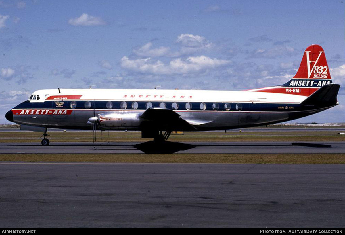 Aircraft Photo of VH-RMI | Vickers 832 Viscount | Ansett - ANA | AirHistory.net #676567