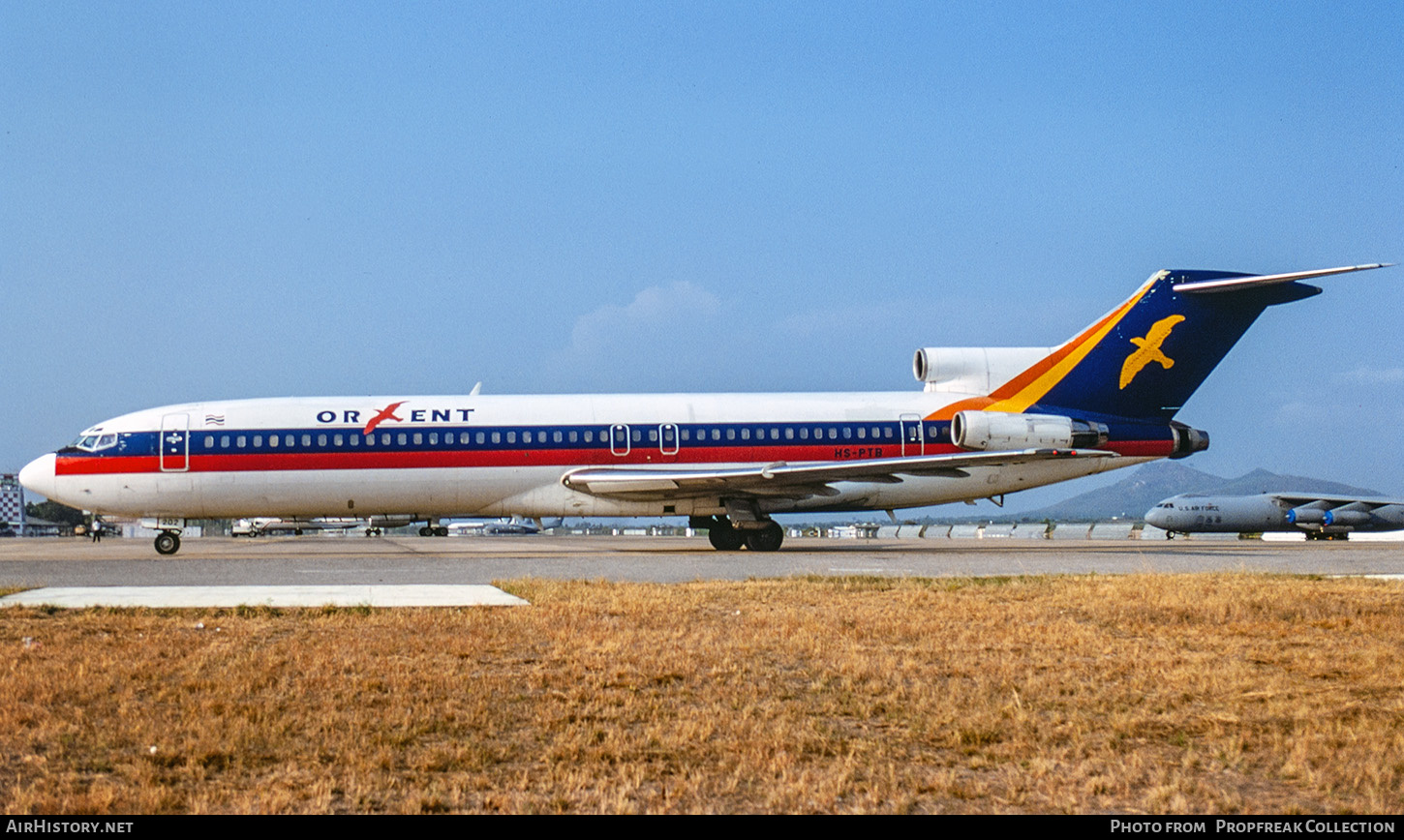 Aircraft Photo of HS-PTB | Boeing 727-225 | Orient Thai Airlines | AirHistory.net #676579