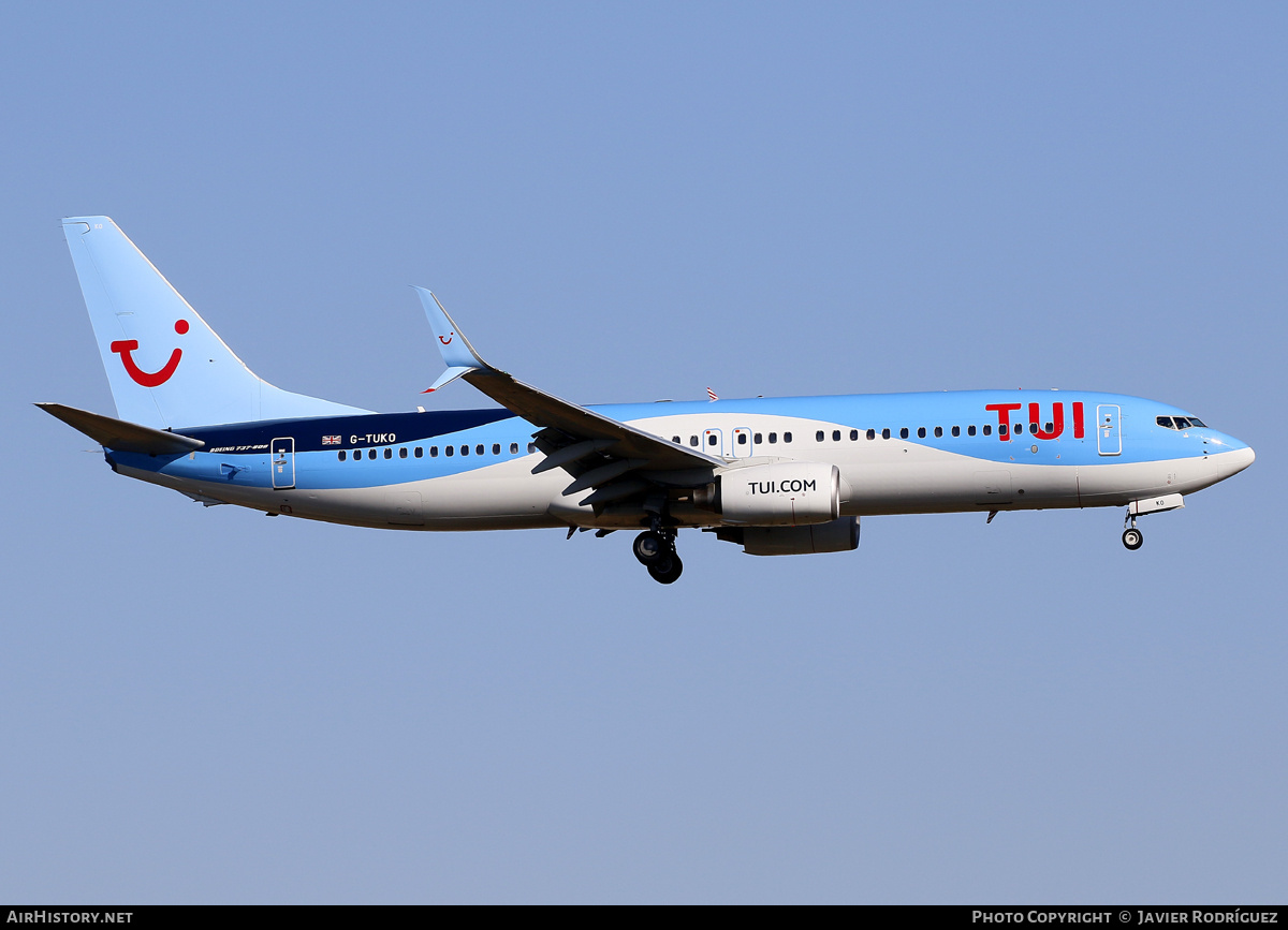 Aircraft Photo of G-TUKO | Boeing 737-8K5 | TUI | AirHistory.net #676591