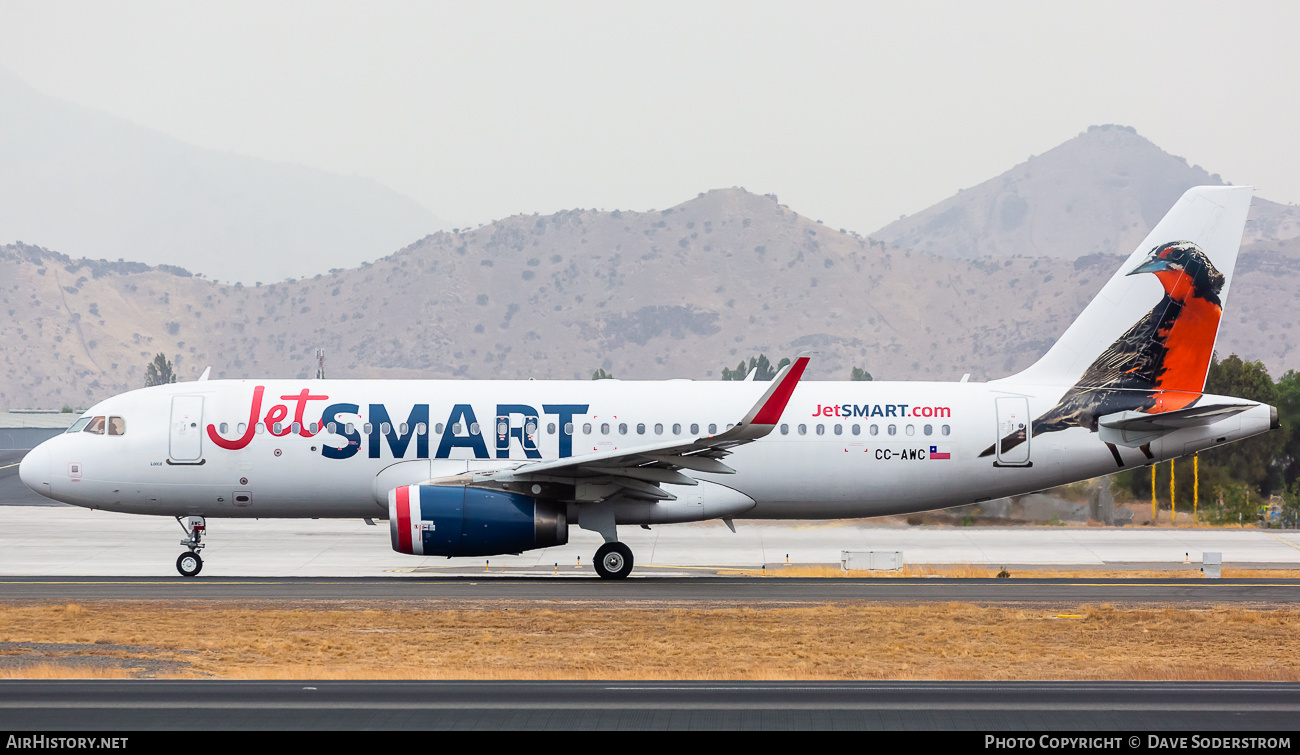 Aircraft Photo of CC-AWC | Airbus A320-232 | JetSmart | AirHistory.net #676623