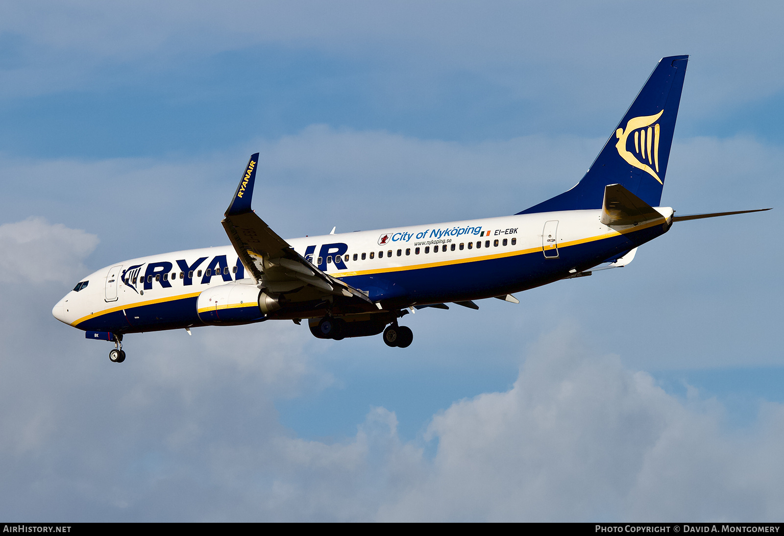 Aircraft Photo of EI-EBK | Boeing 737-8AS | Ryanair | AirHistory.net #676639