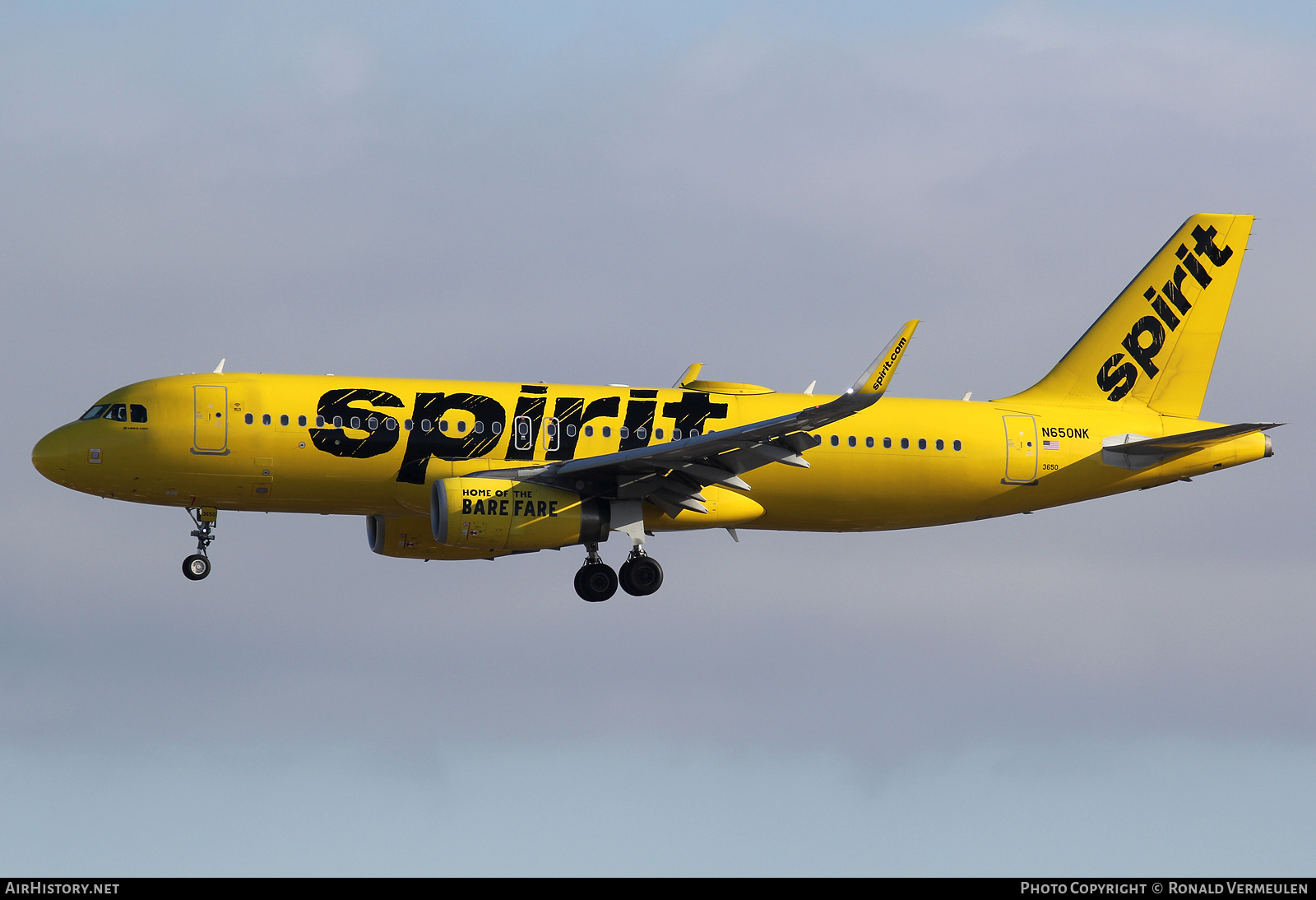 Aircraft Photo of N650NK | Airbus A320-232 | Spirit Airlines | AirHistory.net #676687