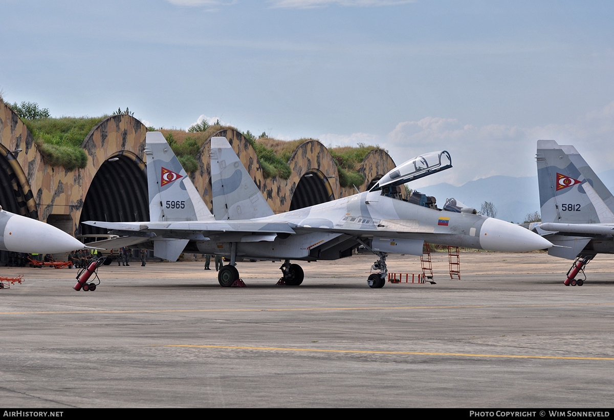 Aircraft Photo of 5965 | Sukhoi Su-30MK2 | Venezuela - Air Force | AirHistory.net #676691