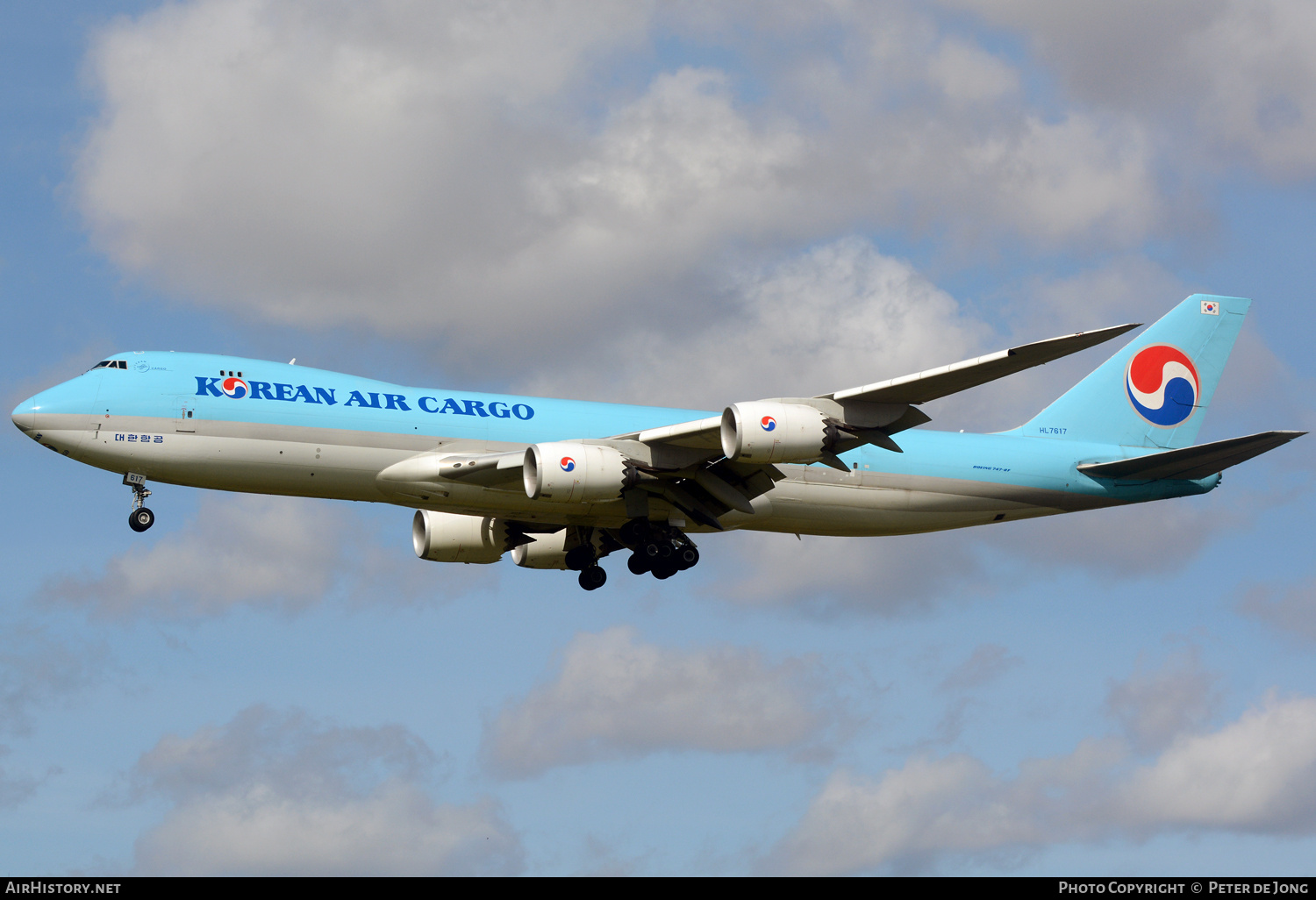 Aircraft Photo of HL7617 | Boeing 747-8B5F/SCD | Korean Air Cargo | AirHistory.net #676703