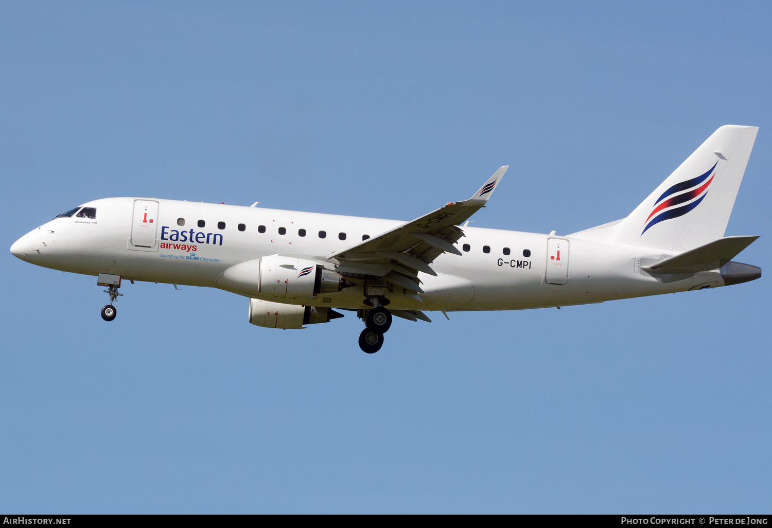 Aircraft Photo of G-CMPI | Embraer 170LR (ERJ-170-100LR) | Eastern Airways | AirHistory.net #676722