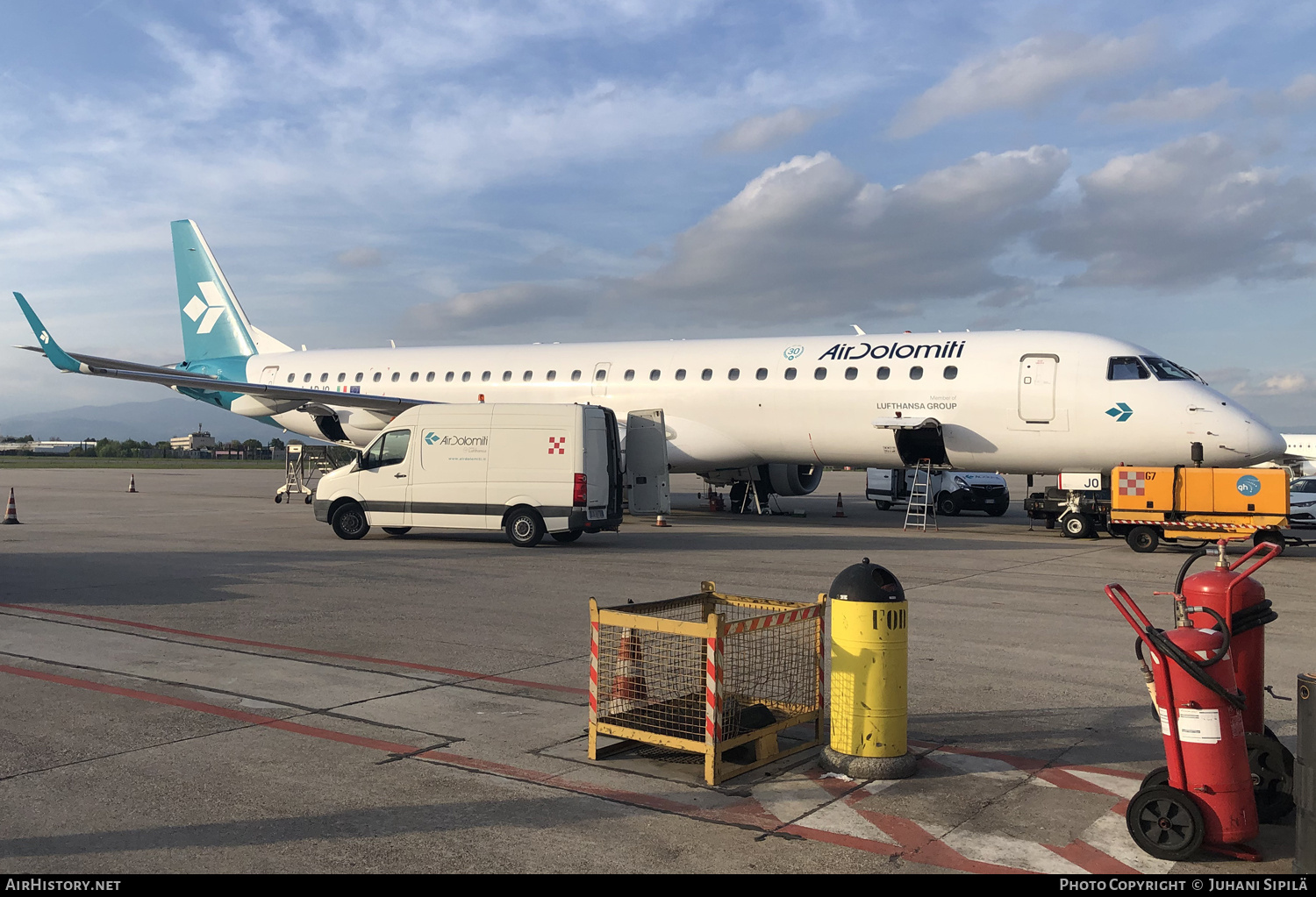 Aircraft Photo of I-ADJO | Embraer 195LR (ERJ-190-200LR) | Air Dolomiti | AirHistory.net #676730