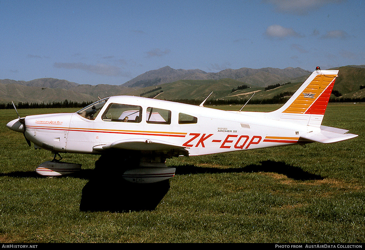 Aircraft Photo of ZK-EQP / EQP | Piper PA-28-181 Archer II | Canterbury Aero Club | AirHistory.net #676731