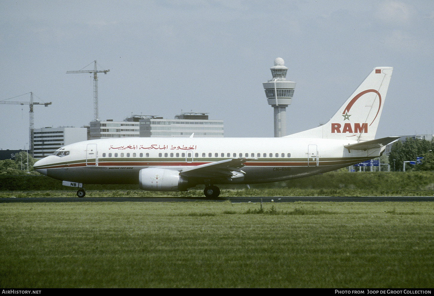 Aircraft Photo of CN-RNB | Boeing 737-5B6 | Royal Air Maroc - RAM | AirHistory.net #676745
