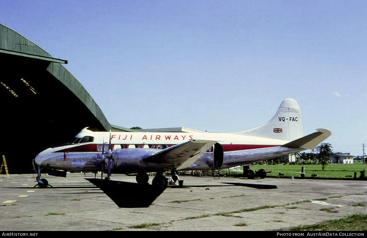 Aircraft Photo of VQ-FAC | De Havilland D.H. 114 Heron 2 | Fiji Airways | AirHistory.net #676753