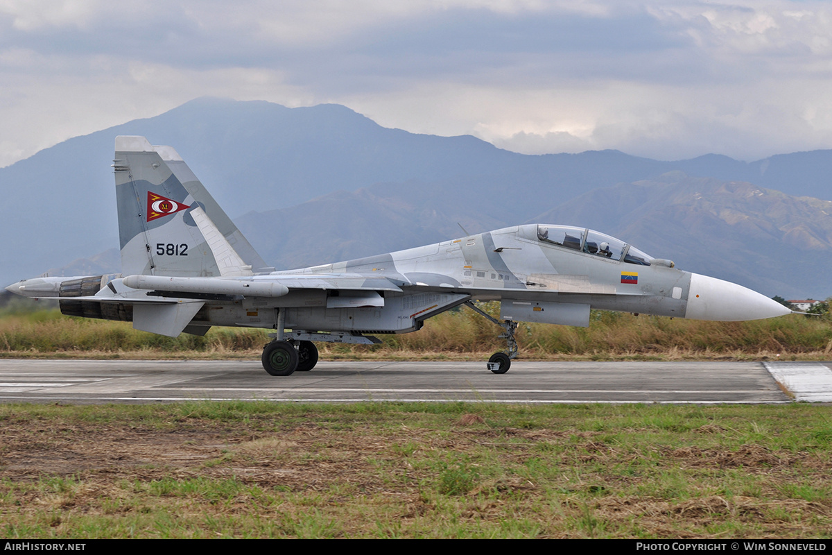 Aircraft Photo of 5812 | Sukhoi Su-30MK2 | Venezuela - Air Force | AirHistory.net #676760