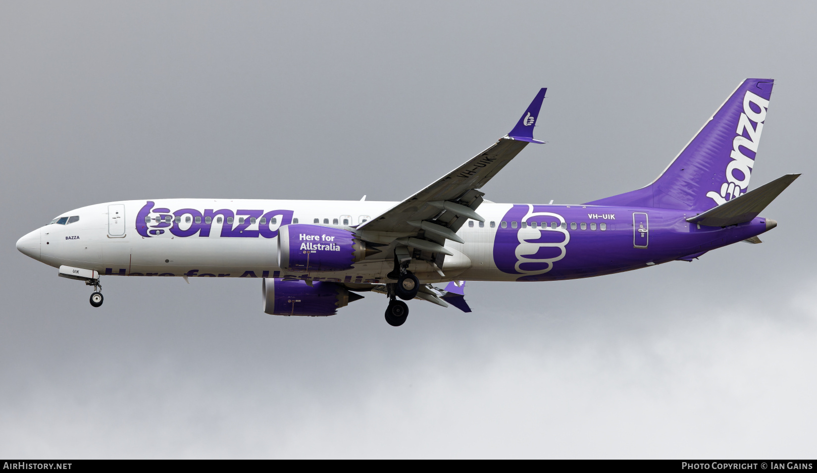 Aircraft Photo of VH-UIK | Boeing 737-8 Max 8 | Bonza Aviation | AirHistory.net #676883