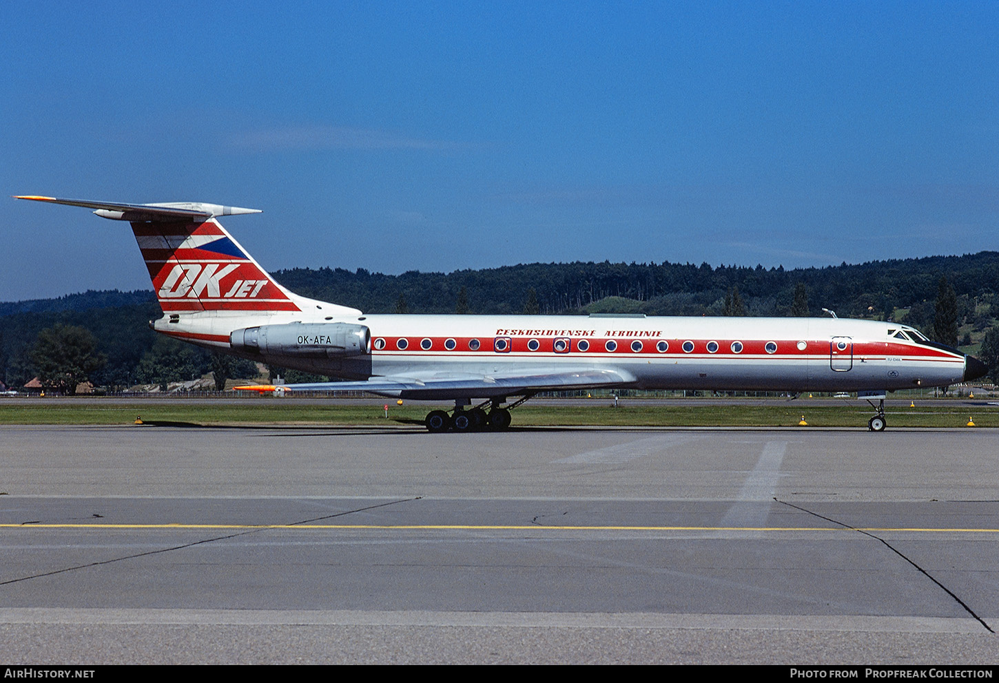 Aircraft Photo of OK-AFA | Tupolev Tu-134A | ČSA - Československé Aerolinie - Czechoslovak Airlines | AirHistory.net #676944