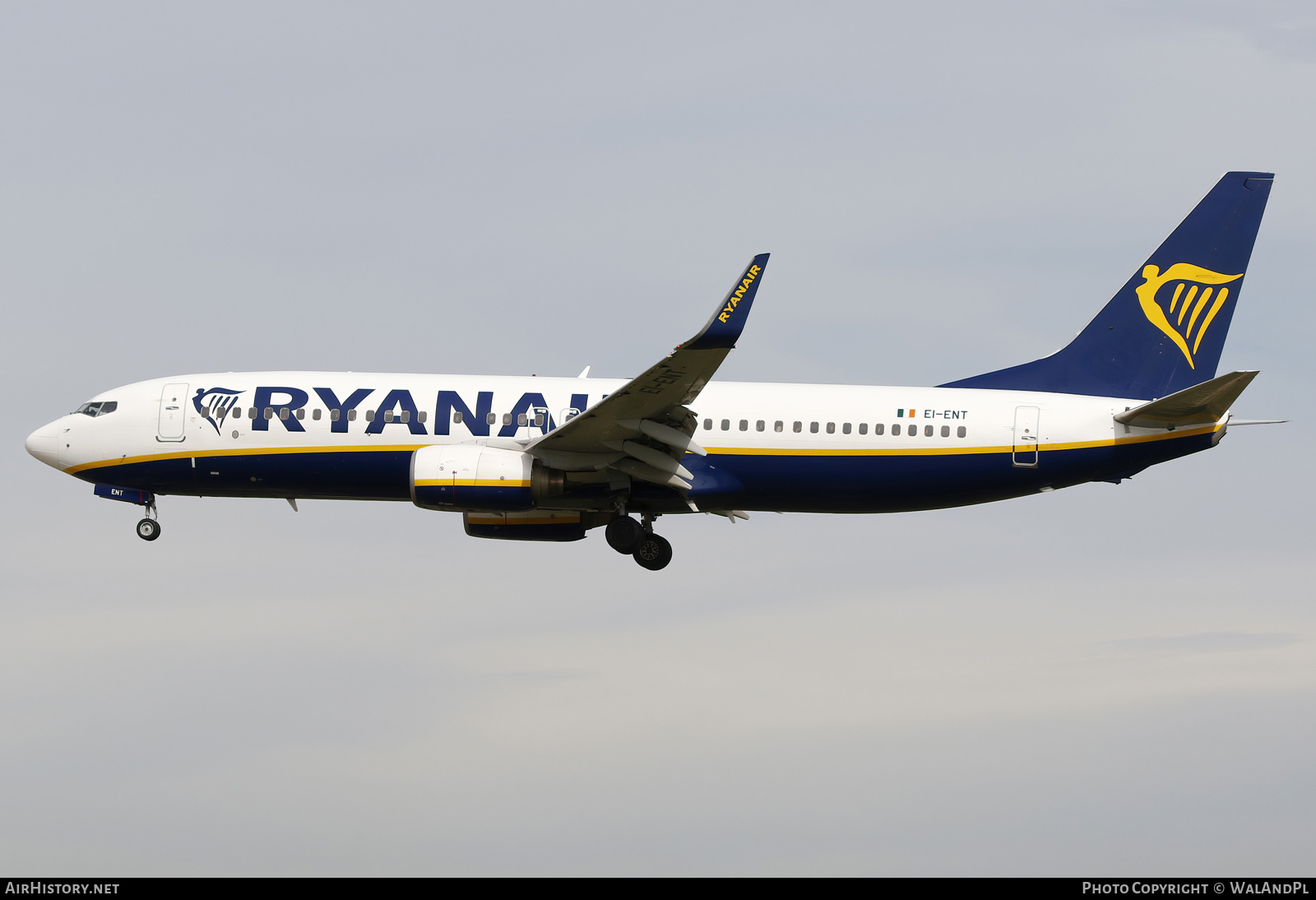 Aircraft Photo of EI-ENT | Boeing 737-8AS | Ryanair | AirHistory.net #676953