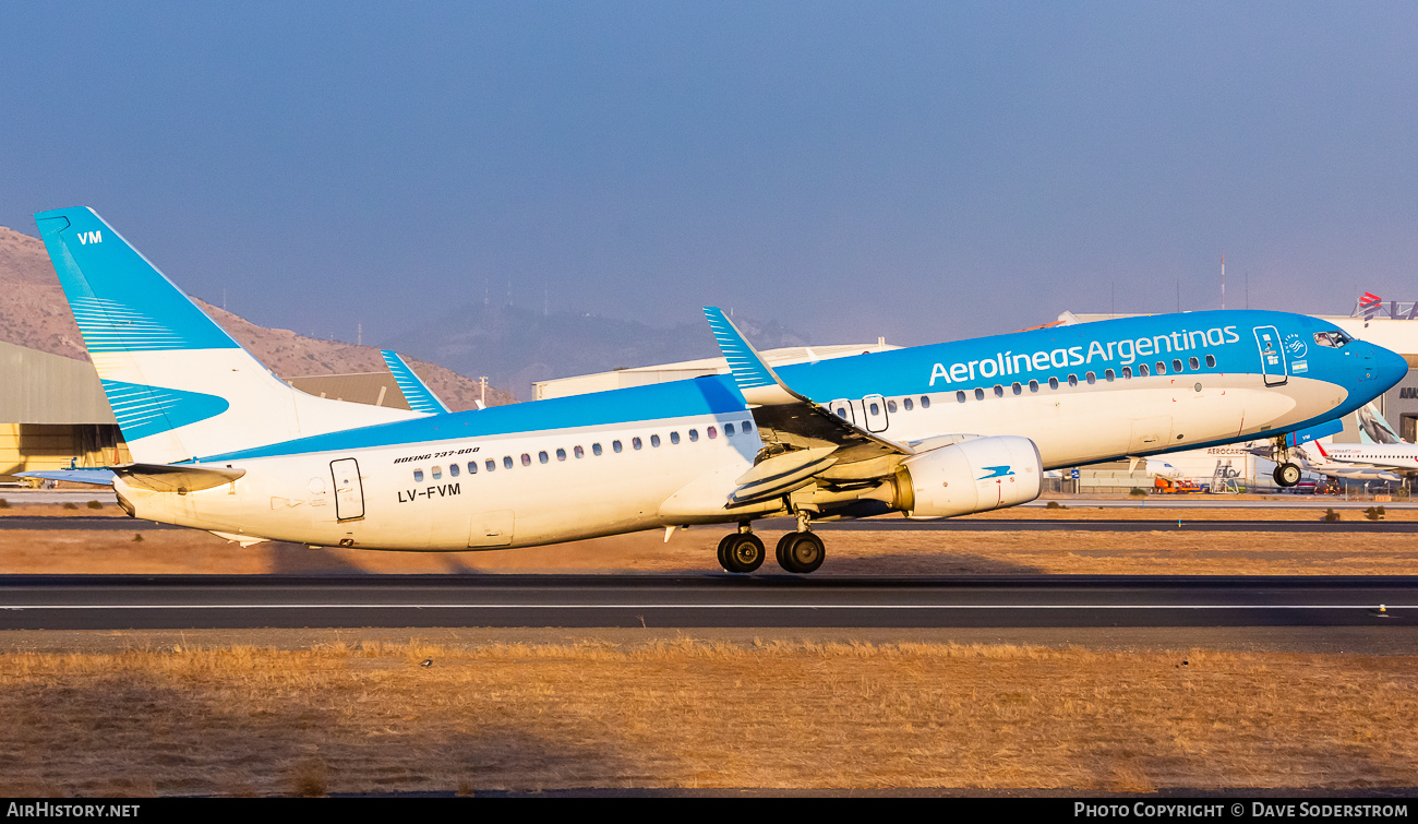 Aircraft Photo of LV-FVM | Boeing 737-8SH | Aerolíneas Argentinas | AirHistory.net #677103
