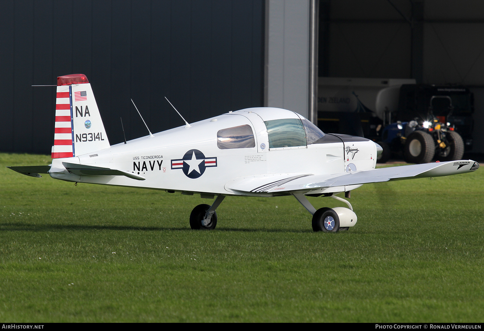 Aircraft Photo of N9314L | Grumman American AA-1A Trainer | USA - Navy | AirHistory.net #677180