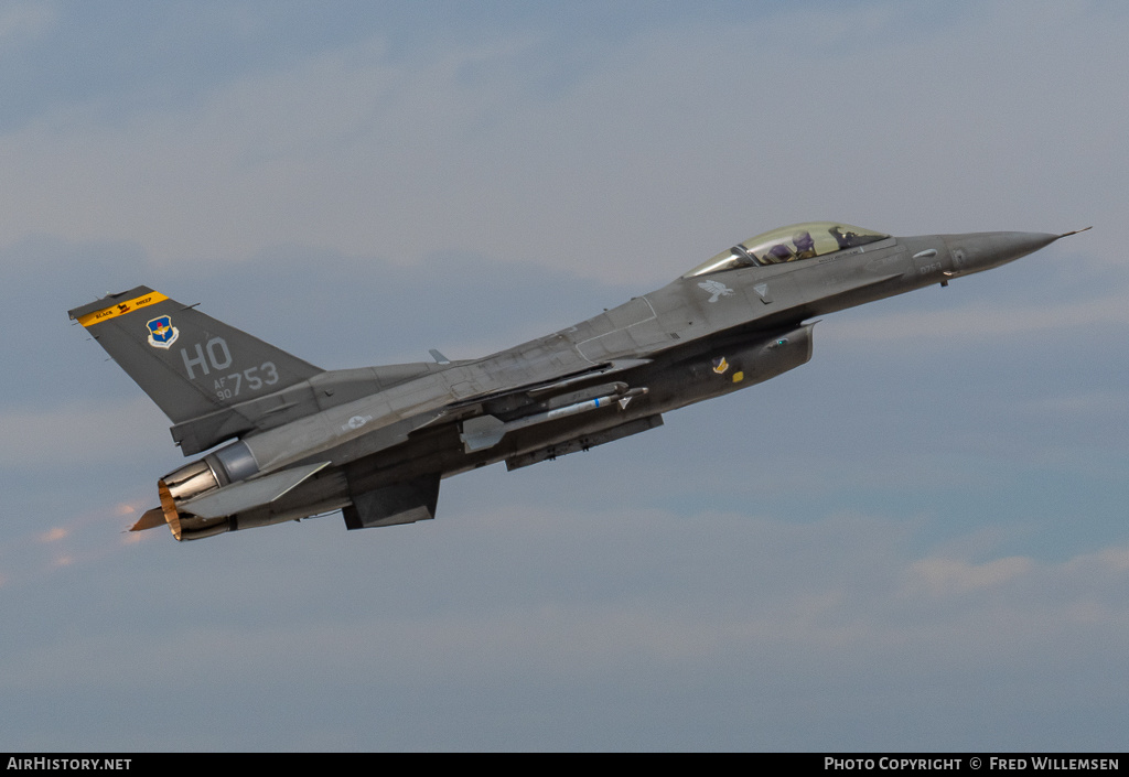 Aircraft Photo of 90-0753 | Lockheed F-16CM Fighting Falcon | USA - Air Force | AirHistory.net #677214