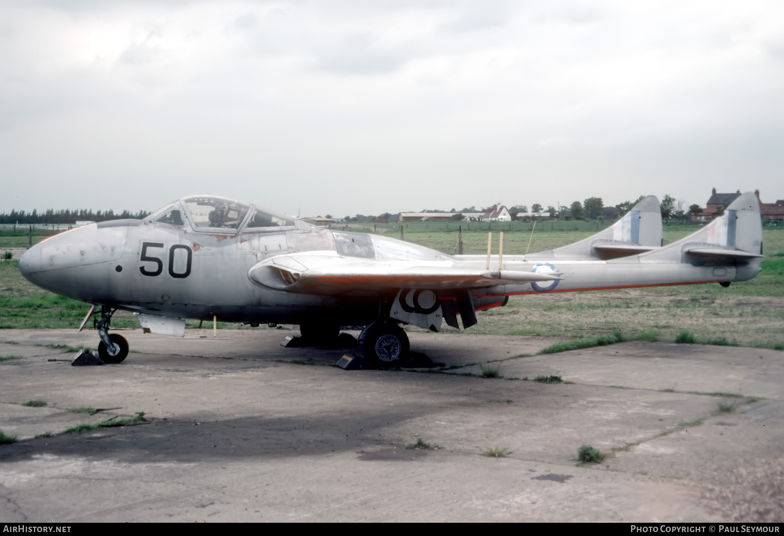 Aircraft Photo of XD593 | De Havilland D.H. 115 Vampire T11 | UK - Air Force | AirHistory.net #677233
