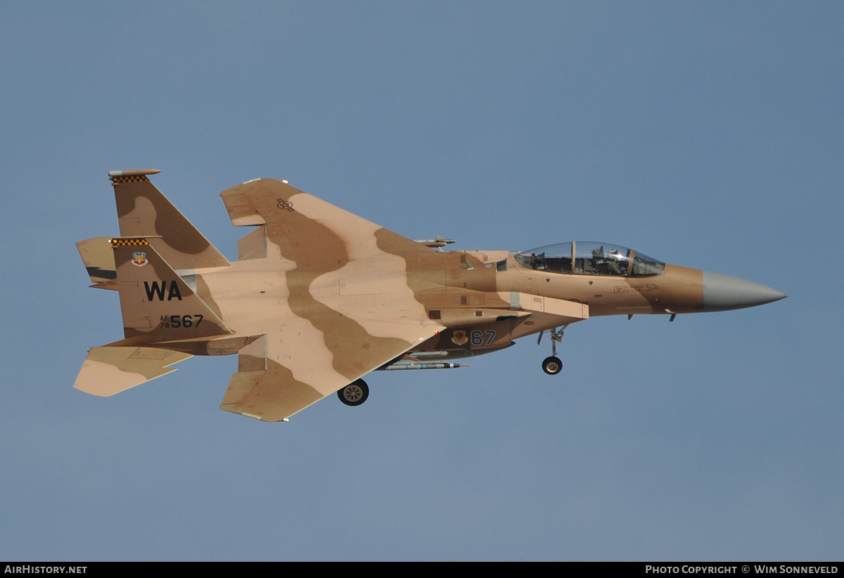 Aircraft Photo of 78-0567 / AF78-567 | McDonnell Douglas F-15D Eagle | USA - Air Force | AirHistory.net #677403