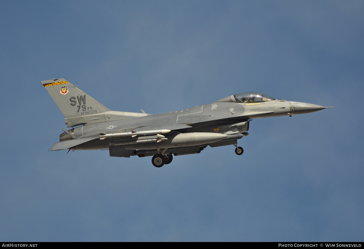Aircraft Photo of 91-0379 / AF910379 | Lockheed F-16CJ Fighting Falcon | USA - Air Force | AirHistory.net #677445