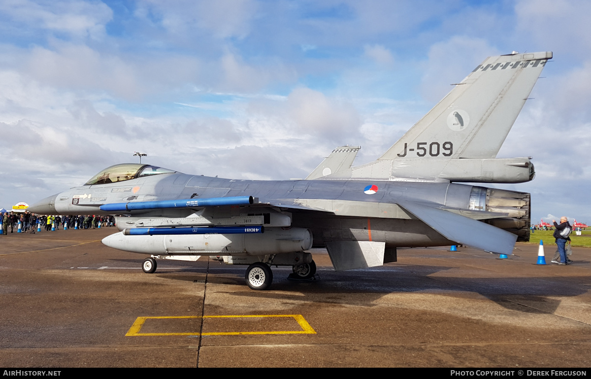 Aircraft Photo of J-509 | General Dynamics F-16AM Fighting Falcon | Netherlands - Air Force | AirHistory.net #677484