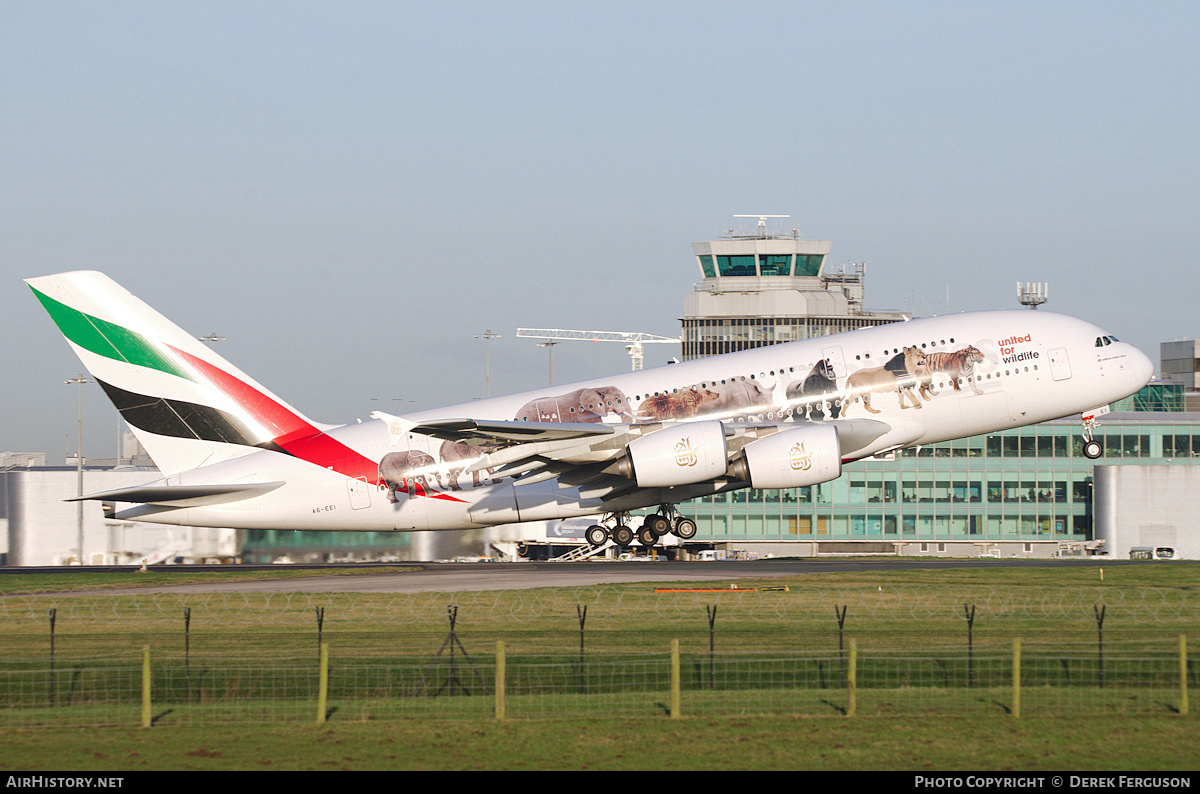 Aircraft Photo of A6-EEI | Airbus A380-861 | Emirates | AirHistory.net #677499