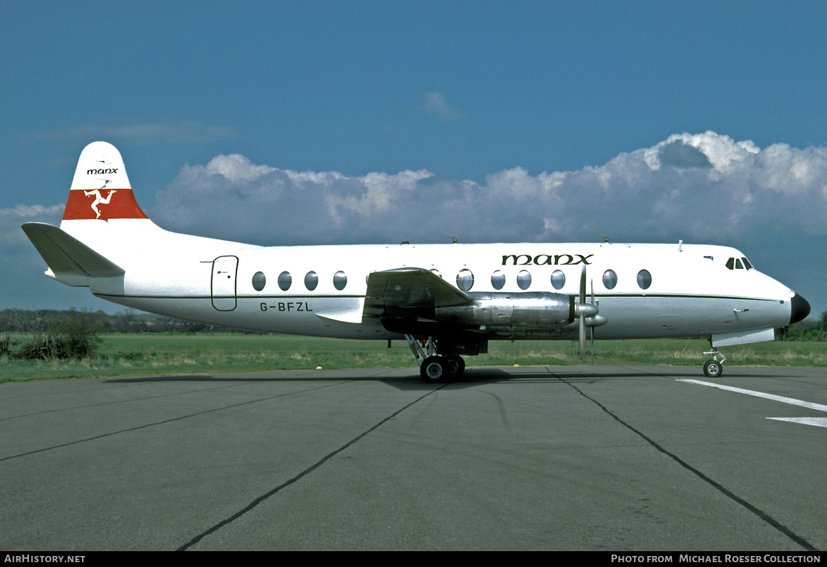 Aircraft Photo of G-BFZL | Vickers 836 Viscount | Manx Airlines | AirHistory.net #677501