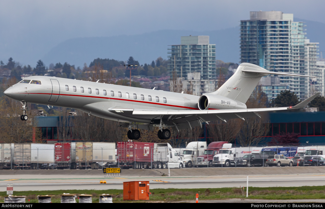 Aircraft Photo of 9H-VII | Bombardier Global 7500 (BD-700-2A12) | VistaJet | AirHistory.net #677542