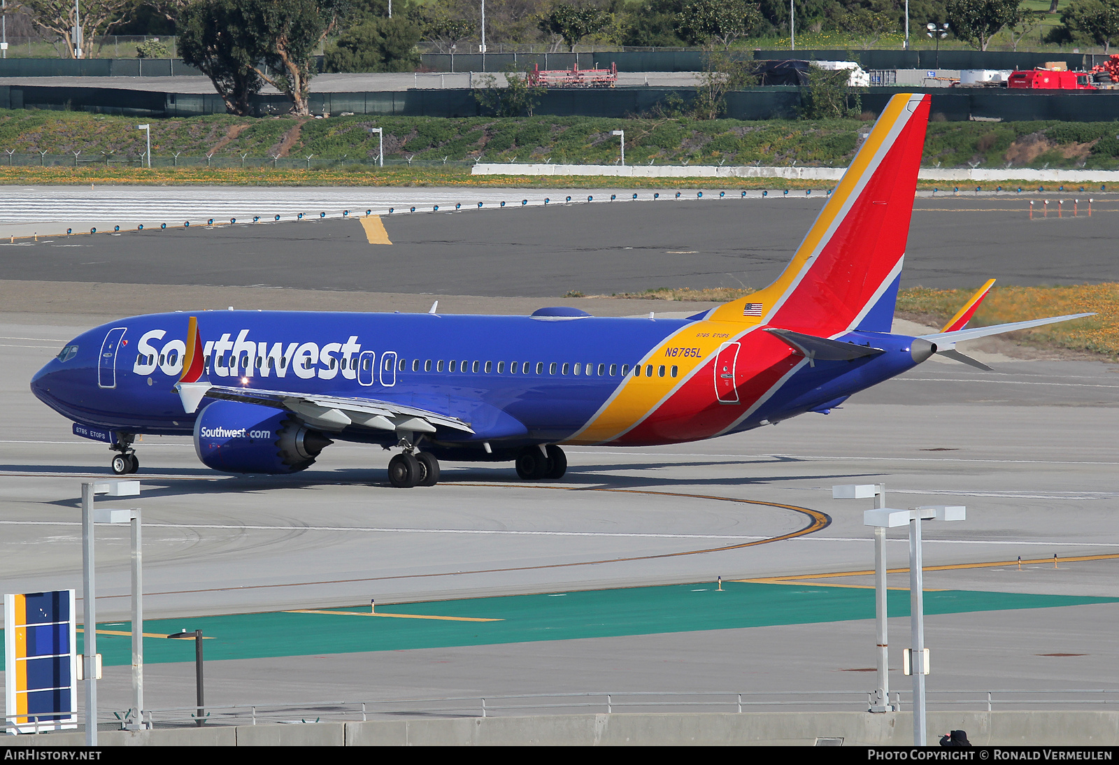 Aircraft Photo of N8785L | Boeing 737-8 Max 8 | Southwest Airlines | AirHistory.net #677556