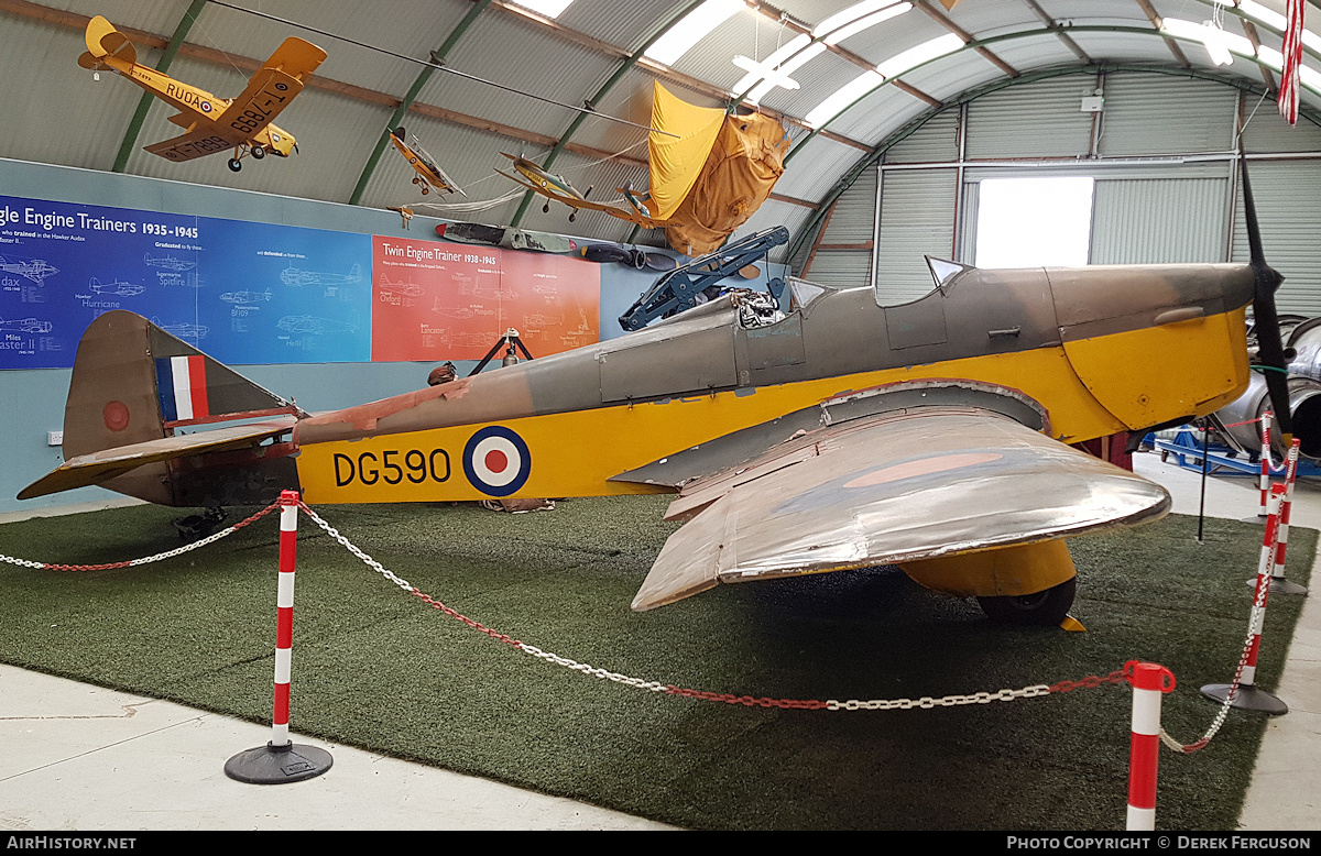 Aircraft Photo of DG590 | Miles M.2H Hawk Major | UK - Air Force | AirHistory.net #677560