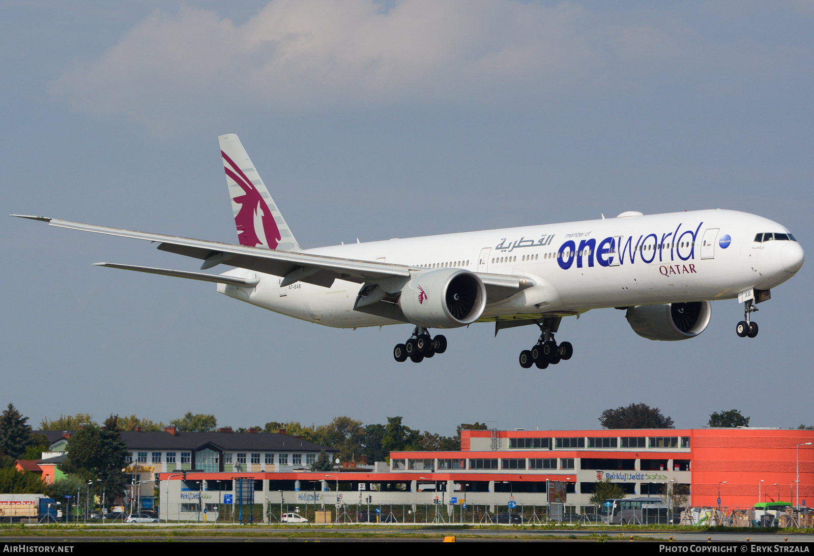 Aircraft Photo of A7-BAB | Boeing 777-3DZ/ER | Qatar Airways | AirHistory.net #677619