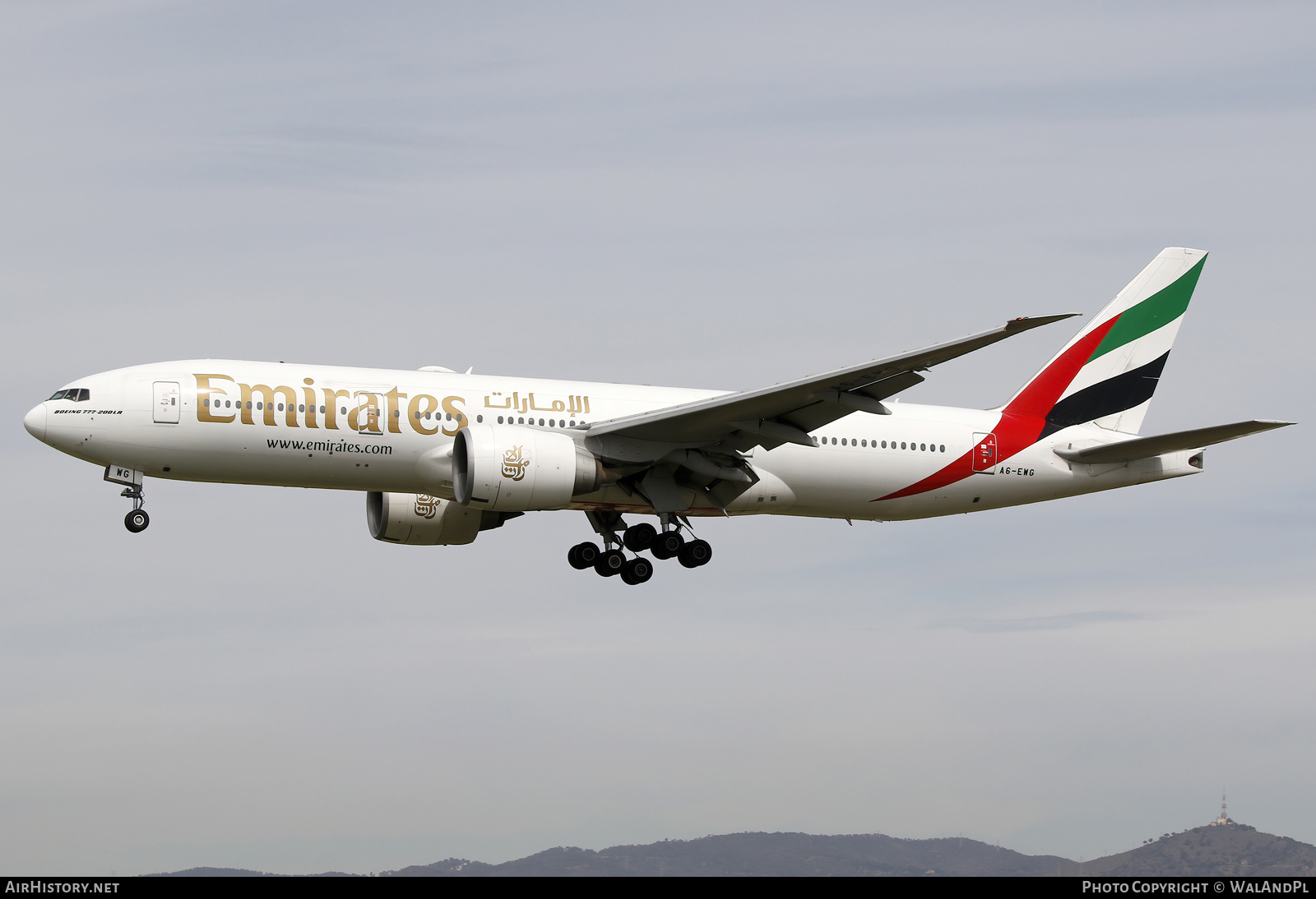 Aircraft Photo of A6-EWG | Boeing 777-21H/LR | Emirates | AirHistory.net #677628