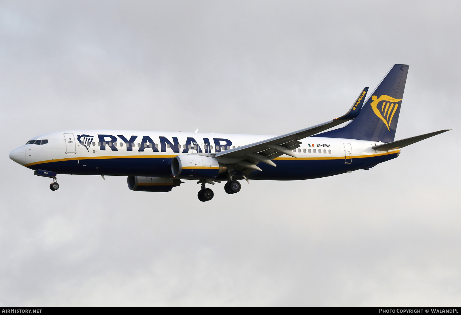 Aircraft Photo of EI-EMH | Boeing 737-8AS | Ryanair | AirHistory.net #677644