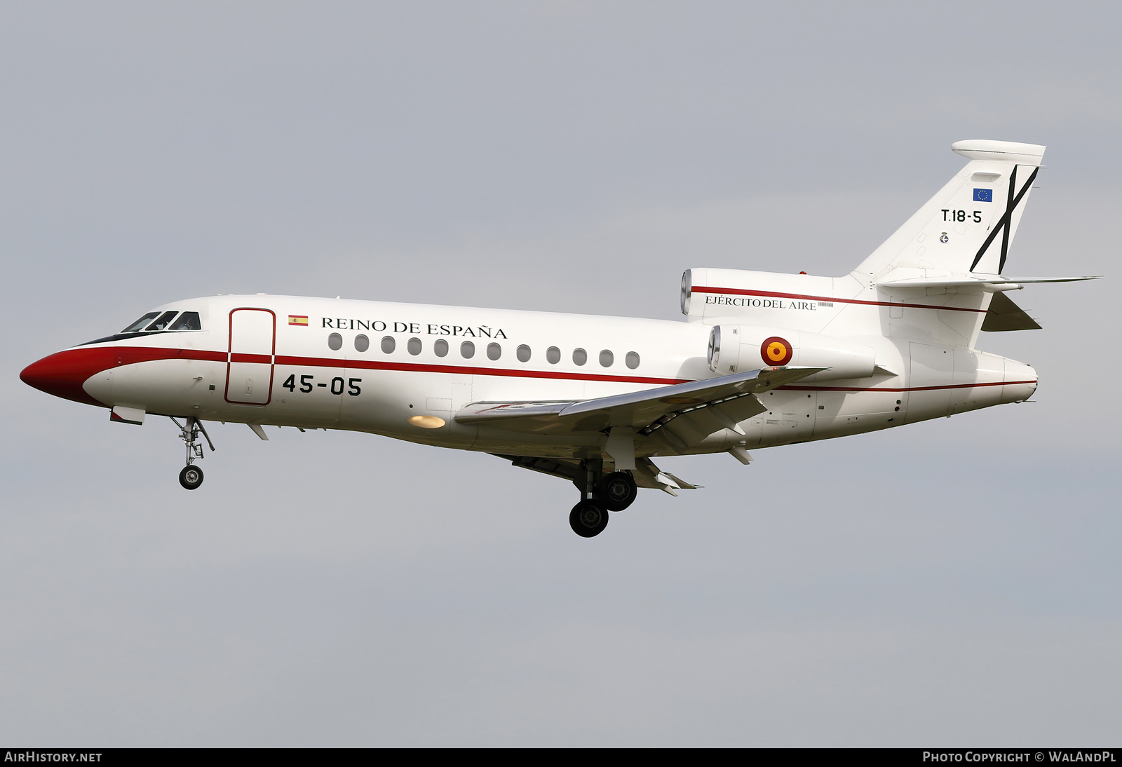 Aircraft Photo of T18-5 | Dassault Falcon 900B | Spain - Air Force | AirHistory.net #677651
