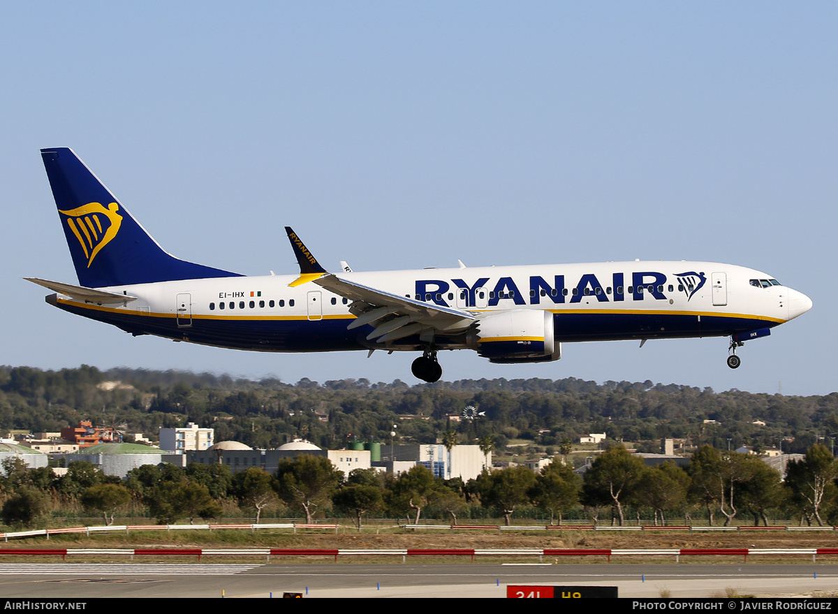 Aircraft Photo of EI-IHX | Boeing 737-8200 Max 200 | Ryanair | AirHistory.net #677657