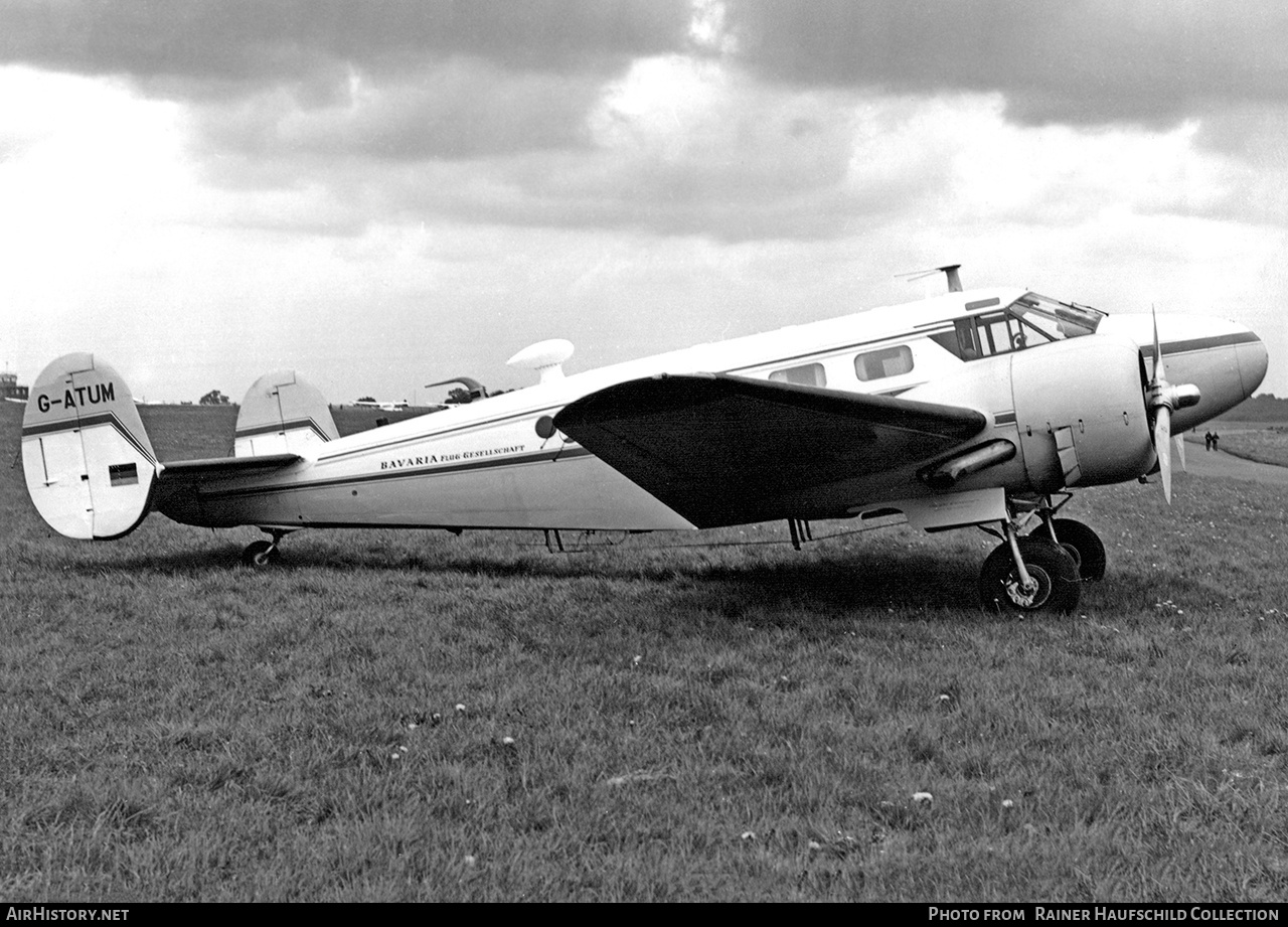 Aircraft Photo of G-ATUM | Beech D18S | Bavaria Fluggesellschaft | AirHistory.net #677664