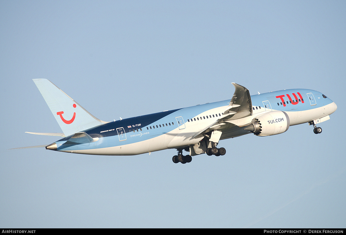 Aircraft Photo of G-TUIF | Boeing 787-8 Dreamliner | TUI | AirHistory.net #677693