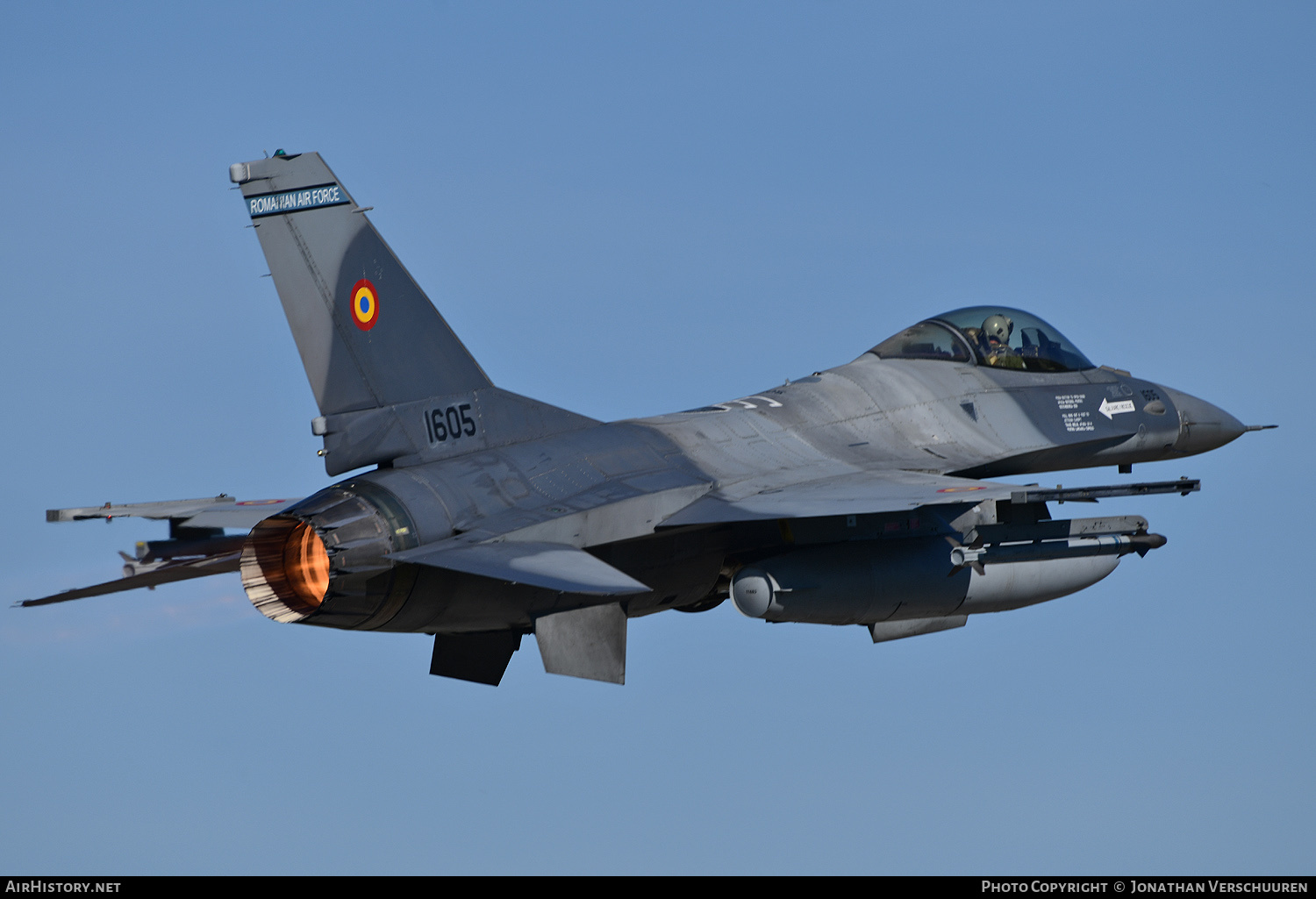Aircraft Photo of 1605 | General Dynamics F-16AM Fighting Falcon | Romania - Air Force | AirHistory.net #677741