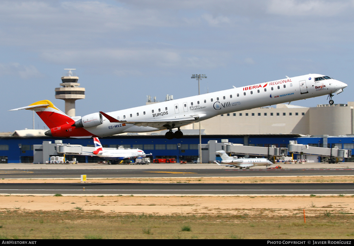Aircraft Photo of EC-MVZ | Bombardier CRJ-1000 (CL-600-2E25) | Iberia Regional | AirHistory.net #677743