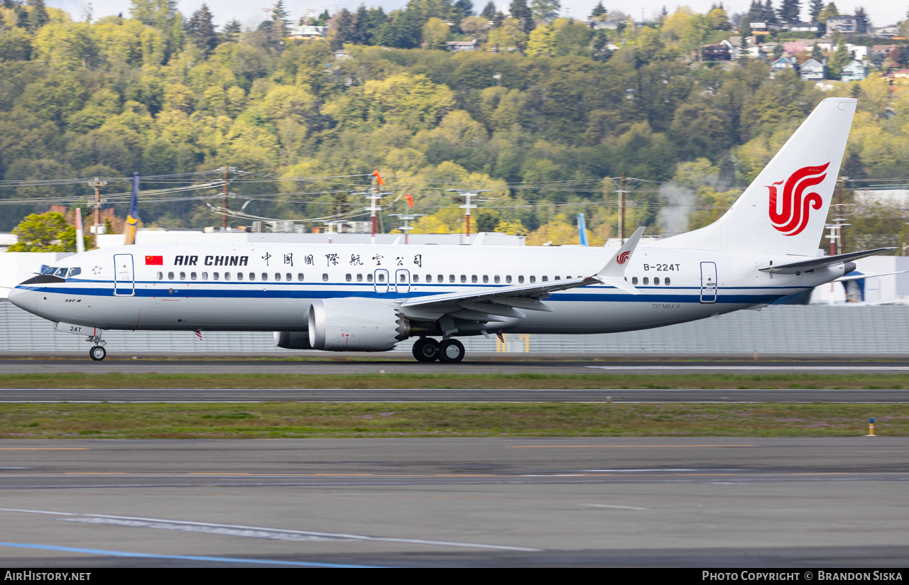 Aircraft Photo of B-224T | Boeing 737-8 Max 8 | Air China | AirHistory.net #677864