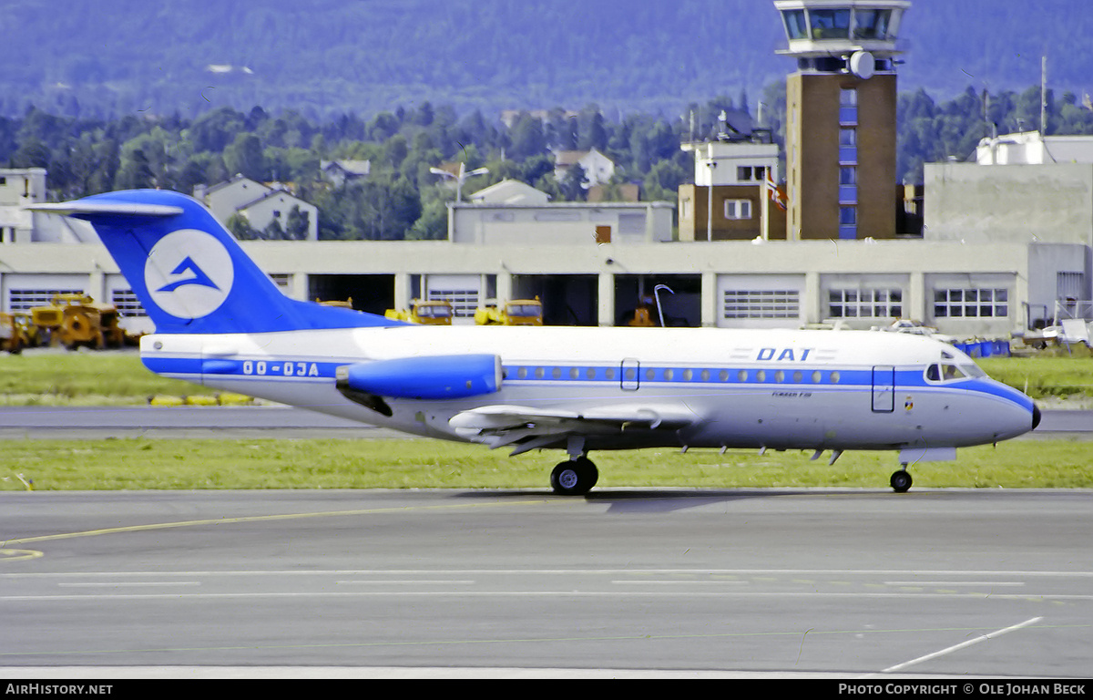Aircraft Photo of OO-DJA | Fokker F28-3000 Fellowship | Delta Air Transport - DAT | AirHistory.net #677874