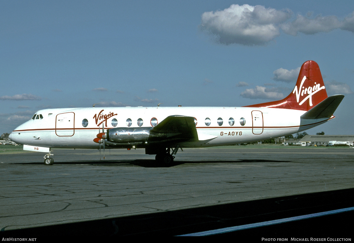 Aircraft Photo of G-AOYG | Vickers 806 Viscount | Virgin Atlantic Airways | AirHistory.net #677882