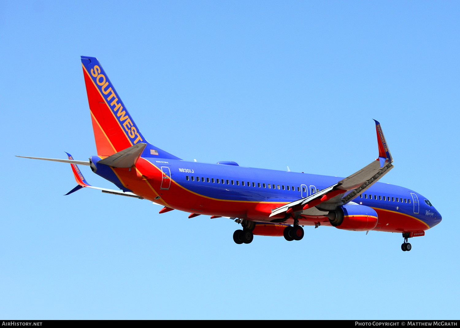 Aircraft Photo of N8301J | Boeing 737-8H4 | Southwest Airlines | AirHistory.net #677883