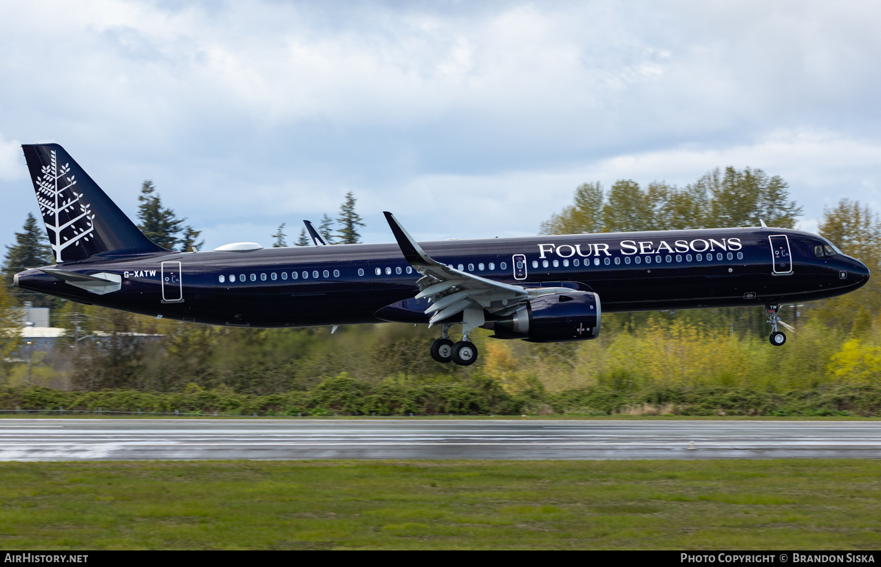 Aircraft Photo of G-XATW | Airbus A321-251N | Four Seasons Hotels | AirHistory.net #677957