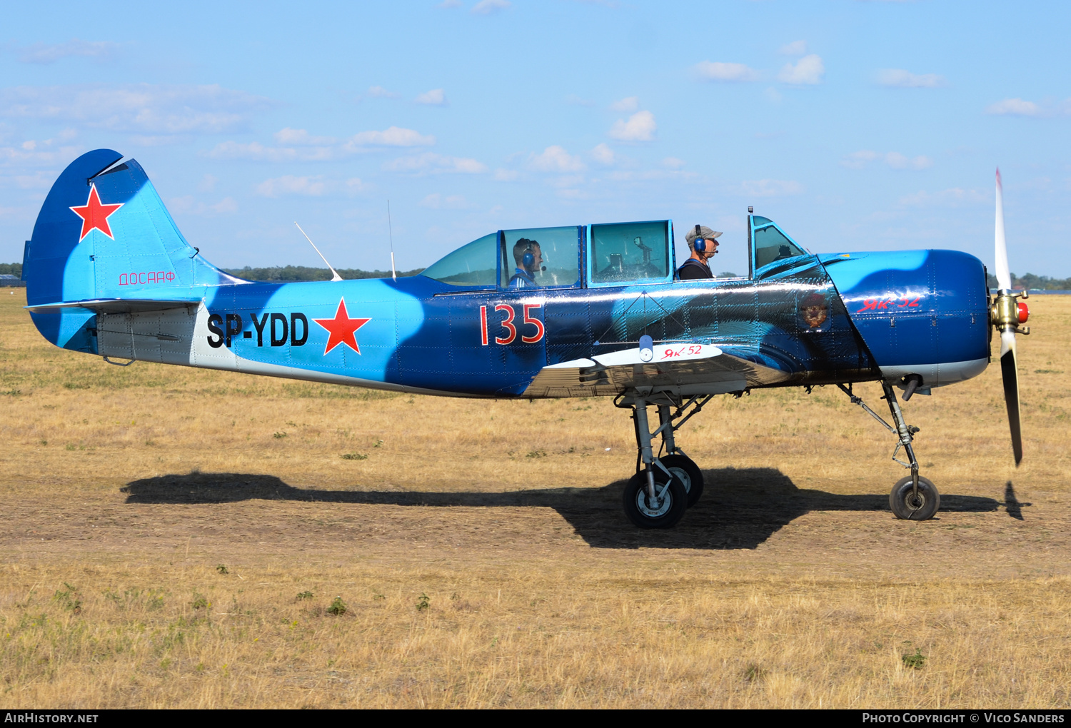 Aircraft Photo of SP-YDD / 135 red | Yakovlev Yak-52 | Soviet Union - Air Force | AirHistory.net #677973